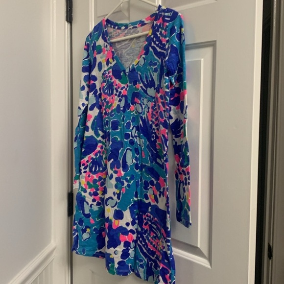 Lilly Pulitzer xxs Paradis Dress in Hit The Spot Print Size GUC - Picture 4 of 13
